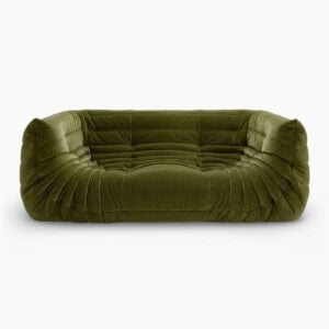 Togo Fireside Sofa - Velvet Green (1) - Togo Sofa