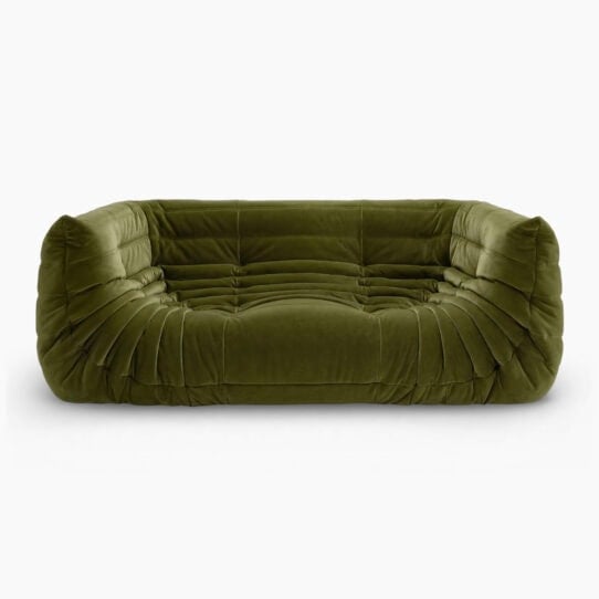Togo Fireside Sofa - Velvet Green (1) - Togo Sofa