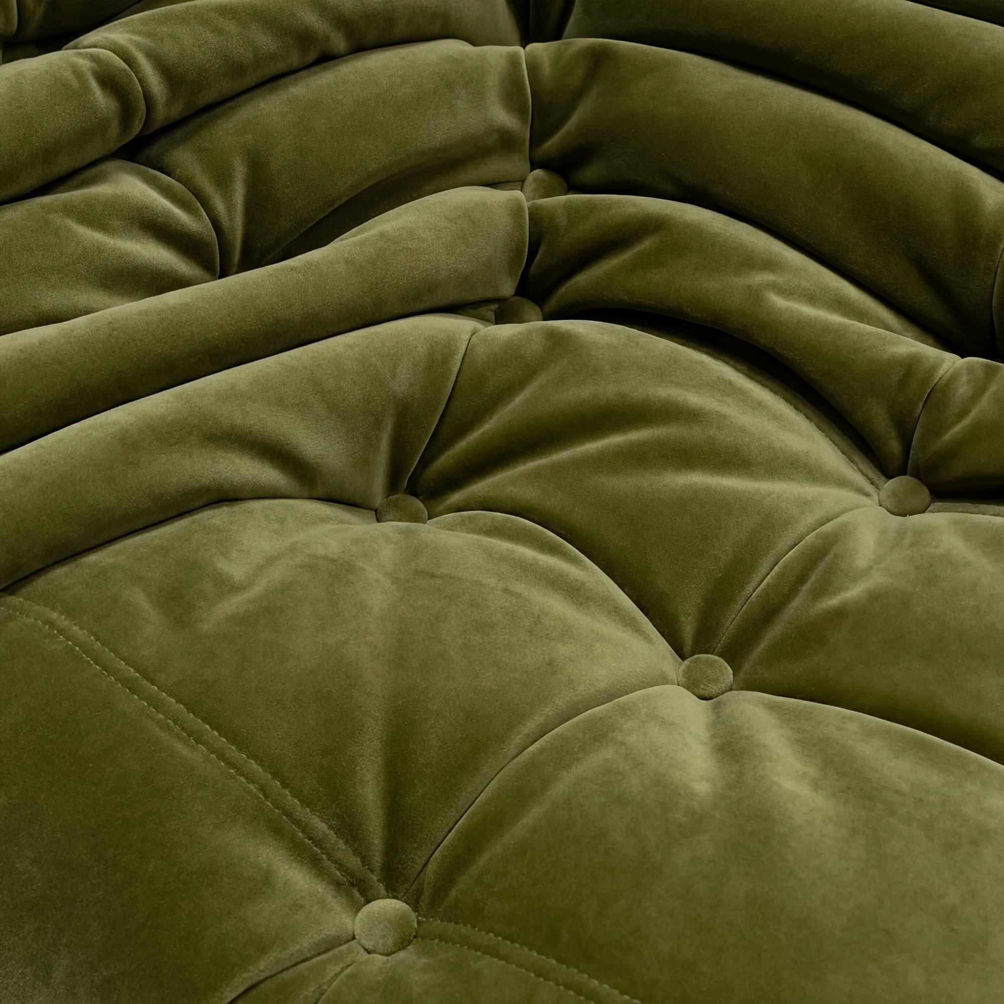 Togo Fireside Sofa - Velvet Green (6) - Togo Sofa