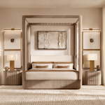 Byron Fabric Canopy Bed 9