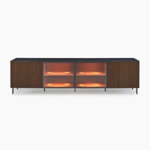 Selvans Sideboard 4 Doors with glass door 1