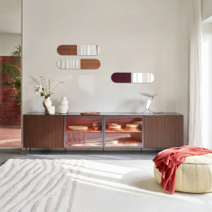 Selvans Sideboard 4 Doors with glass door 4