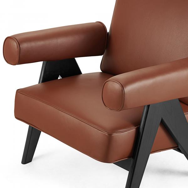 Chandigarh Armchair_Brown 6