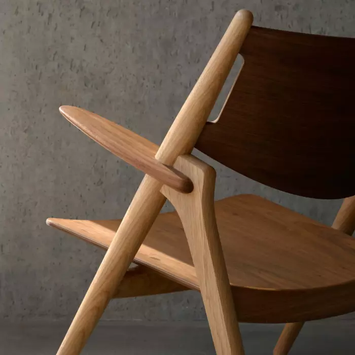Display-CH28T-Sawhorse-Lounge-Chair_Oak-Walnut-8