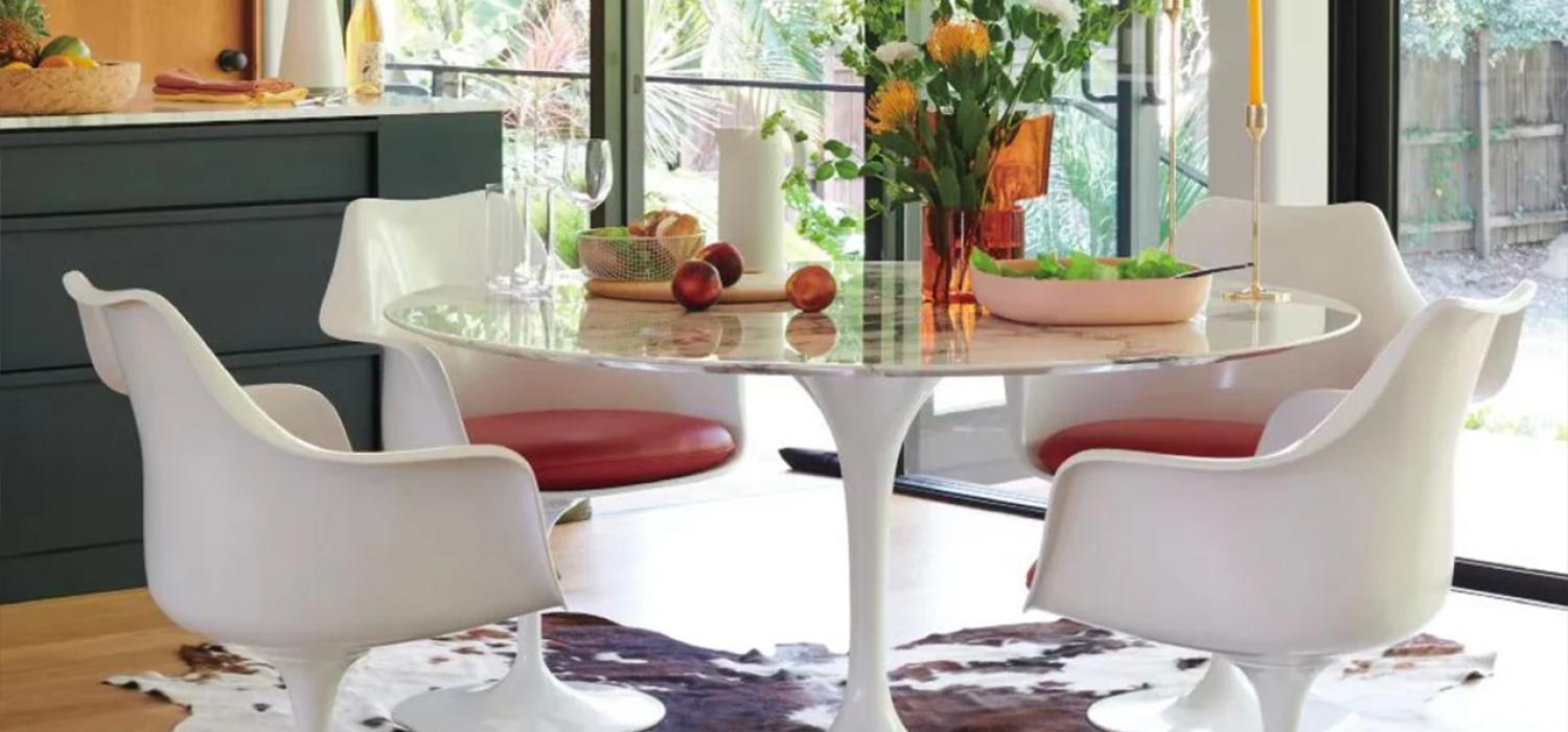 Saarinen Tulip Dining Table - Carrara (14)