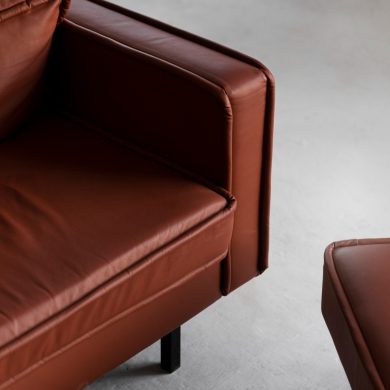 what colour goes with brown leather sofa
