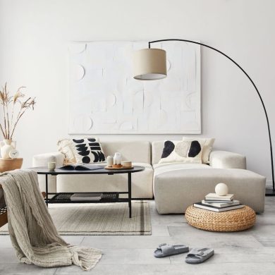 how to style floor lamp