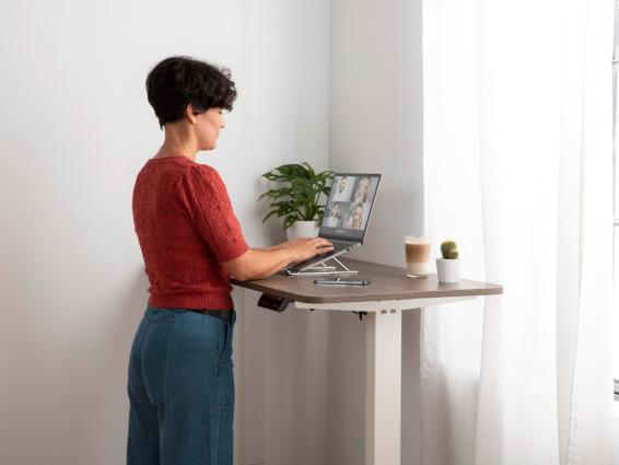 working from home ergonomic workstation - Ideal Standing Desk Height, productivity