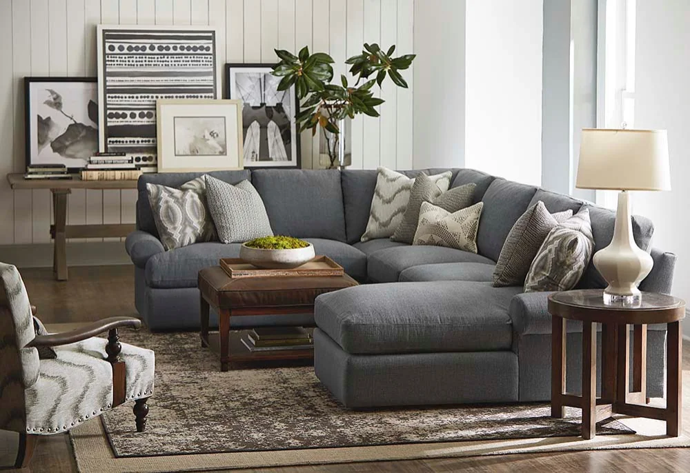 image 3 - what size coffee table for sectional, living room