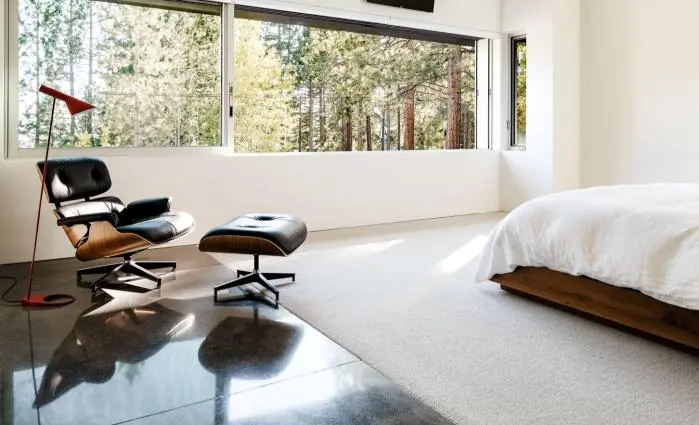 the window in one of the upstairs bedrooms horizontally frames the view - Reading Chairs for Bedroom, reading chair